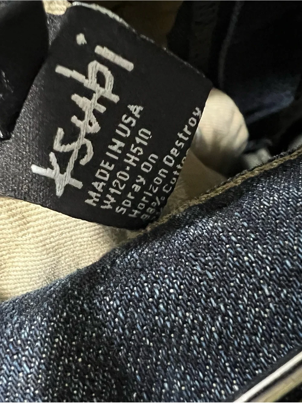 Ksubi Spray on Dark Wash Women's Distressed Knee Jeans